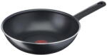 Tefal Tigai si seturi Tigaie wok Tefal Day By Day B56419AZ, 28 cm, invelis antiaderent Titanium, indicator Thermo-Signal, negru - vexio