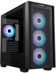 Ion Computers Геймърски компютър ION A21 PLUS TG с процесор AMD Ryzen 7 7700X3D, видео карта Radeon RX 9070 GRE 12GB GDDR6, RAM памет 32GB(2x16GB) DDR5 6000MHz, SSD 1TB NVMe M. 2 PCIe 4.0, водно охлаждане 360 (c005