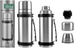 Perfect Home Termos turistic din inox 1100ml cu două pahare 54466 (14459)