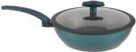 Perfect Home Tigaie wok antiaderentă din aluminiu Sea Line cu capac din sticlă 28cm 54488 (15811)
