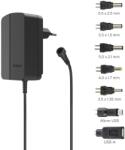 Hama Universal Switchable Power Supply Unit, Adjustable, 1500mA, 18W, max. 12V, 7 Adapters (HAMA-223615)