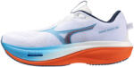 Mizuno Wave Rider 30 White/Blue Jewel/Orange Férfi futócipő UK 8 Férfi futócipő