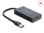Delock Adaptor USB-A la HDMI 4K30Hz T-M 0.2m, Delock 62144 (62144)