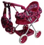 Manyuk Toys Cărucior de jucărie pentru păpuși cu geantă pentru scutece - 66 cm (FL8137 A)