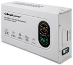 Qoltec Automatikus Feszültségstabilizátor AVR 3000VA | 1800W | Kompakt | Toroid transzformátor (QC-50450)
