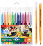 Deli Carioci cu sclipici 12 culori/set, DELI Glitter Color Wow