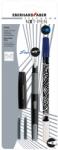 Eberhard Faber Stilou scolar + pic + rezerve, corp gri-negru, NXT Eberhard Faber (EF551002)