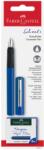 Faber-Castell Stilou scolar FABER-CASTELL+ set 6 rezerve, albastru (FC149811)