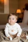 Donsje pamut baba body Davo Bodysuit Fluffy Bunny - fehér 56
