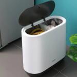 Ecoco Elegáns Fehér Push Szemetes Konyhai Fürdőszobába 10L (E1906)