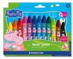 STAEDTLER Zsírkréta 12db-os STAEDTLER „Noris® junior 224, hatszögletű, jumbo, Peppa malac, 12 szín (224 C12 L1)