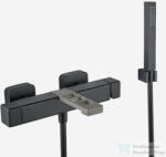 Webert ONE-X kádcsaptelep zuhanyszettel, fekete/inox színben OX850101.441 (OX850101441)