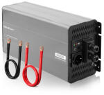 Qoltec Tiszta Szinuszhullám Inverter | 12V-ról 230V-ra | 4000/8000W | USB | Kompatibilis LiFePO4 GEL AGM-mel (52694)