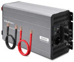 Qoltec Tiszta Szinusz Hullám Inverter UPS-szel | 12V-ról 230V-ra | 4000/8000W | USB | Kompatibilis LiFePO4 GEL AGM-mel (52699)