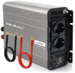 Qoltec MS Wave feszültségátalakító | 12V-ról 230V-ra | 2000/4000W | USB | Kompatibilis LiFePO4, GEL és AGM akkumulátorokkal (52684)