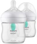 Philips Natural Response 2 db műanyag AirFree cumisüveg, 125 ml, 0 hónapos kortól (SCY670/02)