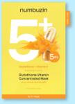 Numbuzin Koncentrált vitaminos arcmaszk glutationnal No. 5+ Glutathione Vitamin Concentrated Mask - 27 ml * 5 db