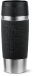 Tefal Termos Tefal Travel Mug Classic N2020210, inox, 0.36 L, 100% etanș, functie Quick Press, argintiu & negru - pcone