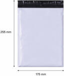  Futártasak, futár zacskó 175x255 mm szürke (100 DARABTÓL RENDELHETŐ)