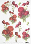  Rizspapír decoupage-hoz rózsák A4 - kosarbolt