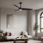 Nova Luce Lustra LED cu Ventilator si telecomanda FARGO D-132cm negru (NVL-9952401)