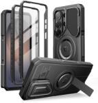 Tech-Protect Carcasa 360 grade Tech-Protect Kevlar cu MagSafe compatibila cu Samsung Galaxy S26 Ultra, Negru (5906302340040)