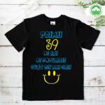 Gravolo Tricou aniversar pentru barbati, negru personalizat cu modelul Primii ani de copilarie sunt cei mai grei (C730)