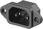 Goobay Conector AC C14 tata montare pe panou 250V 10A conform VDE Goobay 12955 (12955)