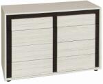International Service Comoda Santa Cruz , pal Whitewood/ wenge, 1050 x 400 x 745mm Comoda