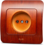 Elbi Priza simpla fara contact de protectie 16A, cires, Jazz (EL0072854)