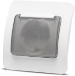Elbi Priza Schuko cu capac 16A, alba, Jazz (EL0072829)