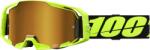  Ochelari atv cross 100% Armatic, lentila oglinda aurie, culoare rama galben fluo (26013795PE)