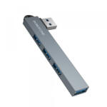 BOROFONE Hub USB Borofone FH1, 4in1, Gri - koubsolutions