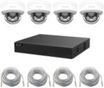VARTA Kit supraveghere IP HiLook 6MP cu 4 camere PoE, microfon si NVR 4 canale (58935-)