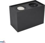 BEMKO Corp de iluminat spot încastrat negru Bemko, GU10, 2x50W, 182×96 mm, BM-C23-DLO-AS-GU10-250-BL (C23-DLO-AS-GU10-250-BL)