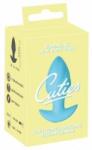 Cuties Vibrating Plug Blue - Compact Rechargeable Silicone Model 8 cm