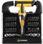 Fieldmann ČurubelniČÄ cu biČi, 1 ČurubelniČÄ T, 1 tijÄ extensibilÄ magneticÄ, 10 biČi 4-13 mm, 36 biČi de 25 mm, cutie practicÄ transparentÄ (FDS 1021-48R Ĺ roubovĂĄk + bity)