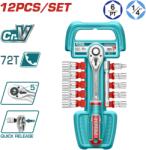 TOTAL - Set Tubulare 1/4" â 12 Piese (tht14114126)