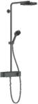 Hansgrohe Pulsify S - Set duș cu termostat, diametru 26 cm, 3 jeturi, crom negru periat 24220340 (24220340)