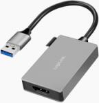 LogiLink USB 3.0 adapter, USB-A/M HDMI-A/F, 1080p, szürke, 0, 15 m (UA0233A) (UA0233A) - primanet