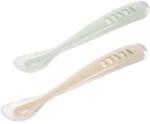 Beaba Silicone Spoon Set kiskanál tokkal Clay 4m+ 2 db