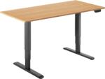 Alza Table ET1 NewGen, fekete + asztallap, 120×80 cm, bambusz (BUN)