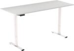 Alza Table ET2 Essential fehér + asztallap 160×80 cm laminált fehér tölgy (BUN)