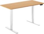 Alza Table ET1 NewGen, fehér + asztallap, 120×80 cm bambusz, lekerekített (BUN)