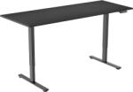 Alza Table ET2 Core fekete + 160 × 80 cm laminált fekete asztallap (BUN)