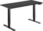 Alza Table ET1 Essential fekete + asztallap 140×80 cm laminált fekete (BUN)