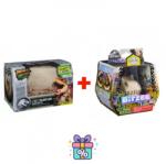Primal Hatch Akciós készlet: Dino interaktív T-rex tojásból kikelve + Bitzee Jurassic World dinoszauruszokkal (AS_6072462_6074096)
