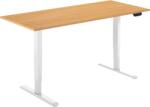 Alza Table ET1 NewGen fehér + 140×80 cm-es laminált tölgy asztallap (BUN)
