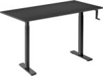 Alza Table ET3 Essential fekete + 120 × 80 cm-es fekete laminált asztallap (BUN)