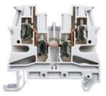 Legrand Viking3 fázis 4mm2 2-2 be-/kimenet sorkapocs szürke 1 emeletes csavarral - 37169 (37169)
